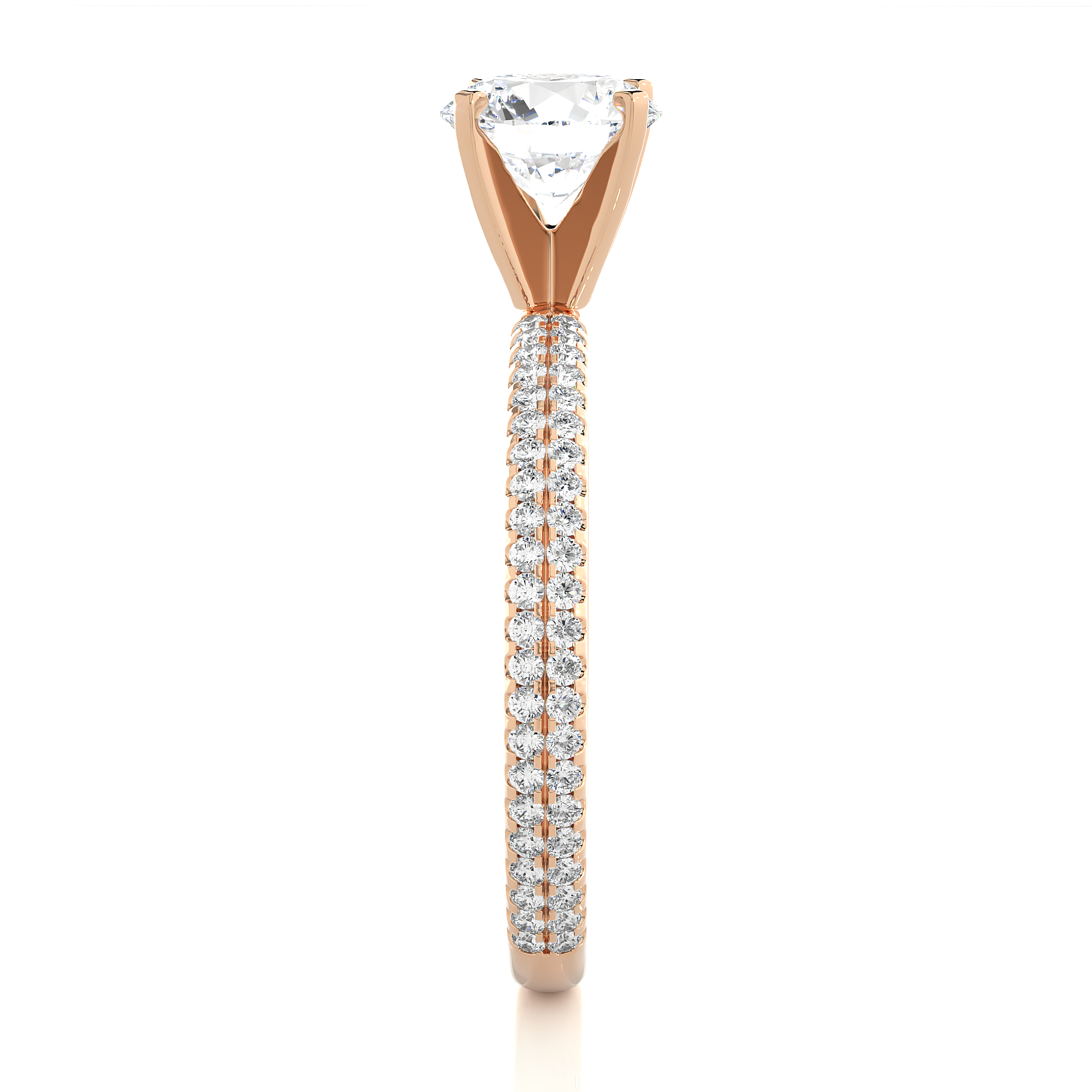 1.14 Carat G Color VS1 Clarity Diamond Studded Natural Diamond Ring.